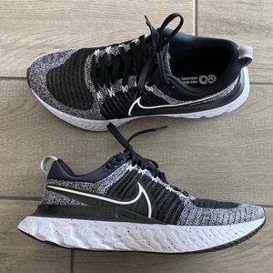 NIKE Mens REACT INFINITY RUN FLYKNIT 2 (CT2357 101) - Black/White